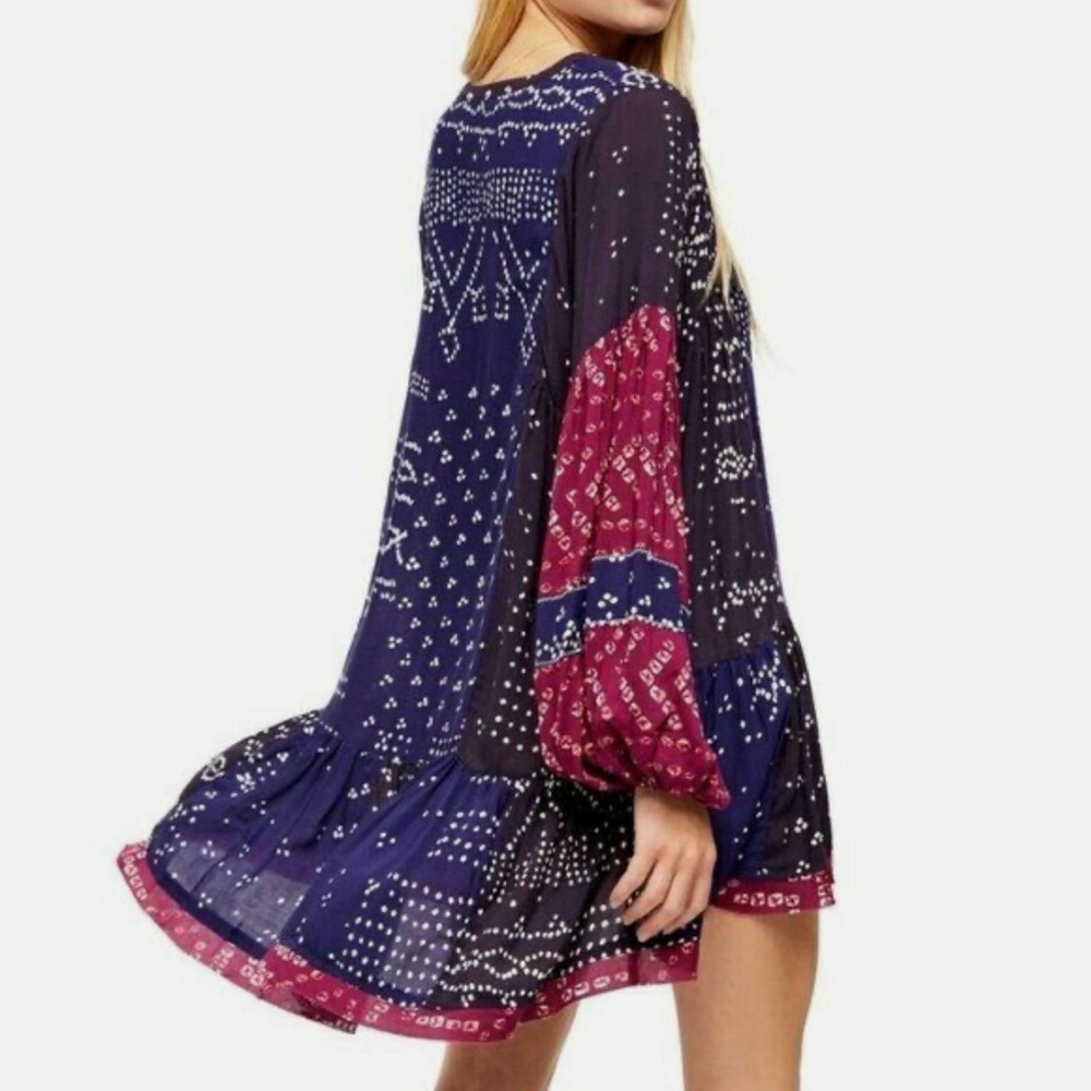 Free People Shibori Mini Dress